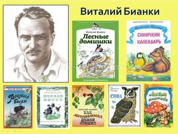 Викторина по творчеству писателя В.В. Бианки